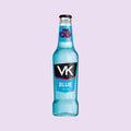 275ml glass bottle of VK Blue alcopop vodka mix