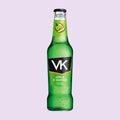 275ml glass bottle of VK Apple & Mango alcopop with vodka and fruit juice