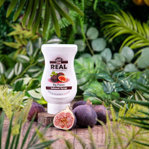 Reál fig puree infused syrup, perfect for making cocktails and mocktails. 