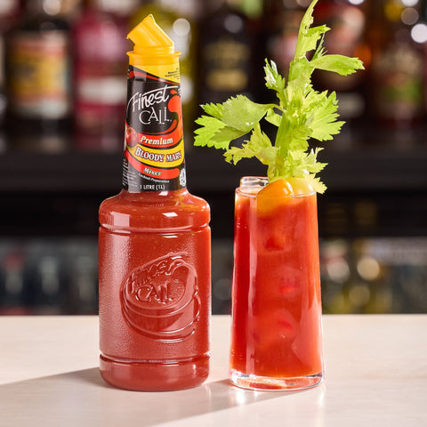 A Bloody Mary cocktail that's been made using Finest Call's premium bloody Mary mixer. 