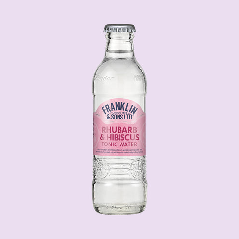 Franklin & Sons Rhubarb Tonic Water With Hibiscus