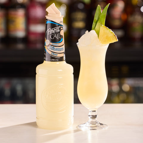 A pina colada made with Finest Call premium pina colada mixer. 
