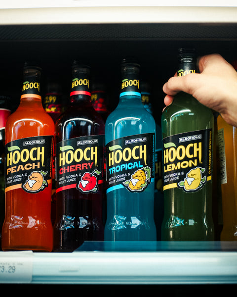4 bottles of Hooch alcopops big 70cl bottles. 