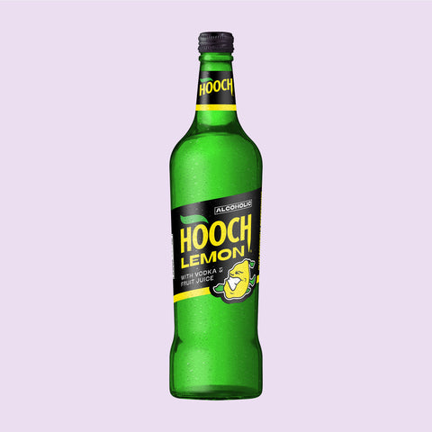 A 700ml bottle of Lemon Hooch, a premixed alcoholic lemonade. 