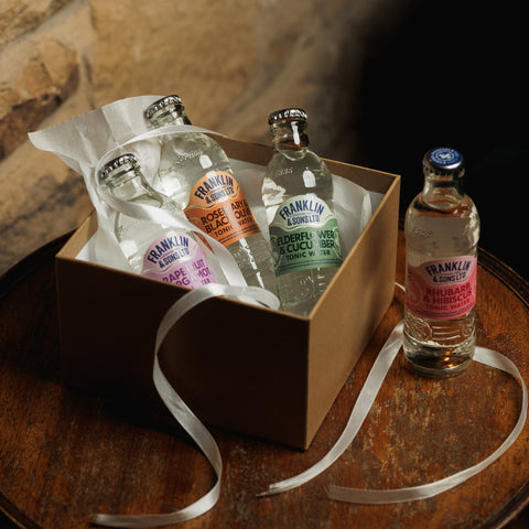 A set of Franklin & Sons premium flavoured tonics, perfect for using as a mixer. 