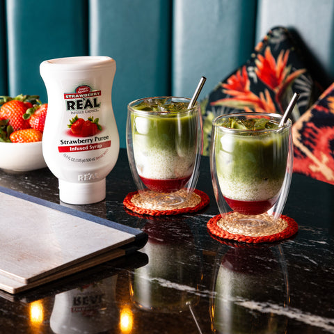 Strawberry Reàl Strawberry Puree Matcha