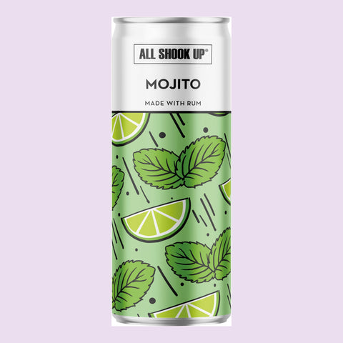 A can of All Shook Up mojito, a premixed ready to drink canned cocktail.