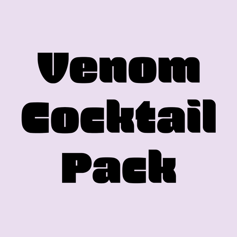 Text Displaying Venom Cocktail Pack