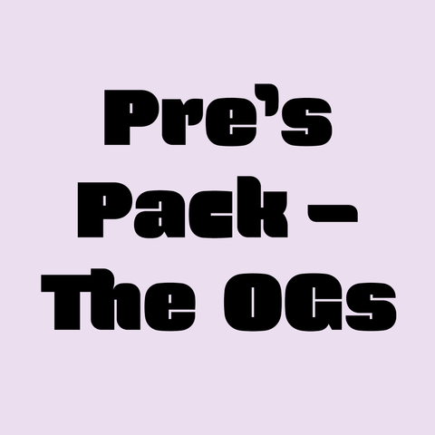 Text displaying pre's pack - the OGs