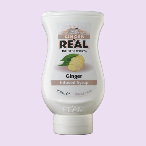 Real ginger infused syrup, Real syrups are perfect for cooking & baking, making cocktails or mocktails and dirty sodas. 