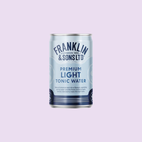 A can of Franklin & Sons premium light tonic water. 