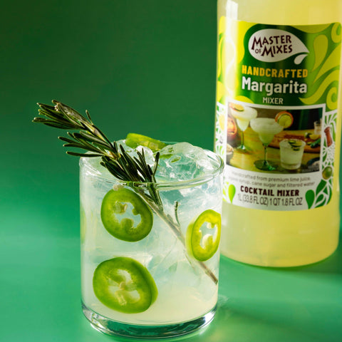 MOM Margarita mixer in glass