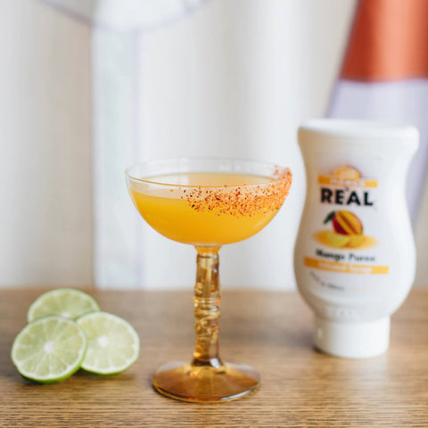 Real Mango puree in a drink
