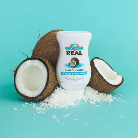 Real Cream of Coconut syrup, perfect for coffees, cocktails, mocktails and sodas.