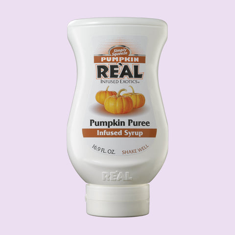 Simply squeeze pumpkin puree infused syrup