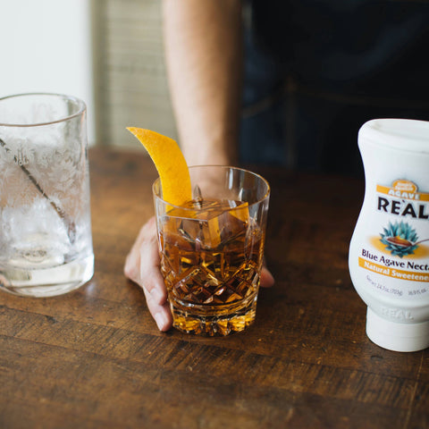 Real Blue Agave Nectar used in a drink