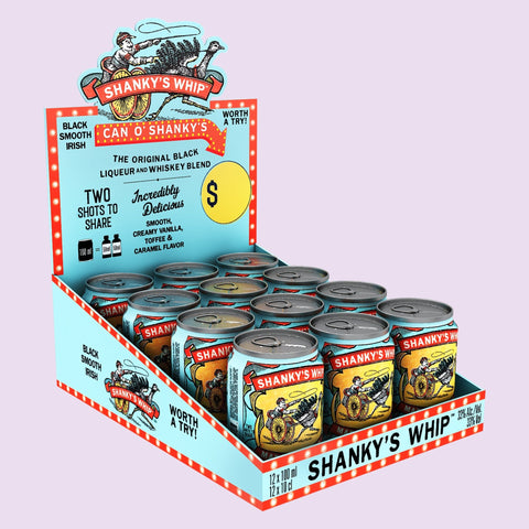 Shanky's Whip Cans - Black Irish Whiskey Liqueur