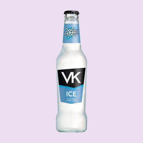 275ml glass bottle of VK Ice alcopop with vodka & fruit juice