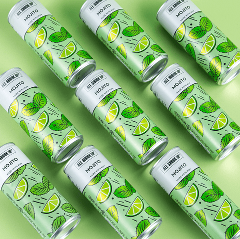 All Shook Up Mojito ready to drink, premixed canned cocktails. 