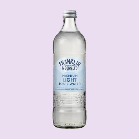 A bottle of Franklin & Sons premium light tonic water, a premium mixer. 