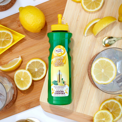 Master of Mixes Cocktail Essential Single Pressed Lemon Juice, not from concentrate. 