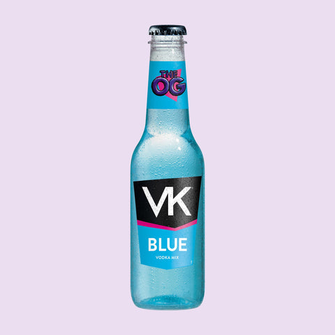 275ml plastic bottle of VK Blue alcopop vodka mix