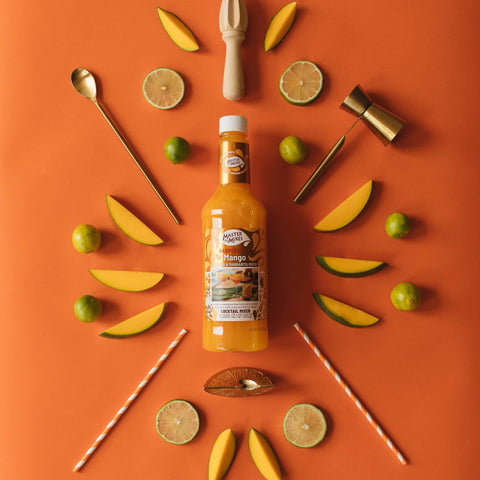 MOM mango cocktail mixer in bottle 