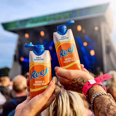 Two Reef tetra pack cartons, a ready to drink, still, tropical alcopop. 