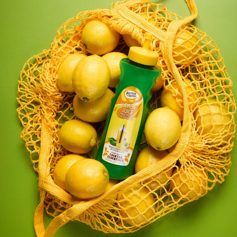 Master of Mixes Cocktail Essentials Single Pressed Lemon Juice, not from concentrate. 