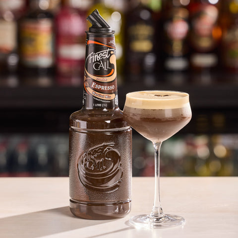 Finest Call Espresso  Martini Mix Bar and serve