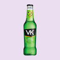 275ml glass bottle of VK Apple & Mango alcopop with vodka and fruit juice