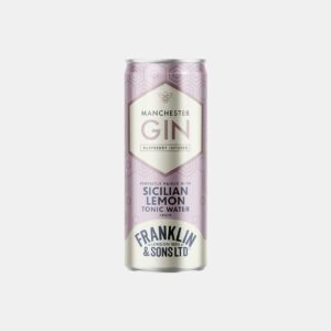 Manchester Gin Raspberry Infused Gin with Franklin & Sons Sicilian Lemon Tonic Water Can | Good Time In