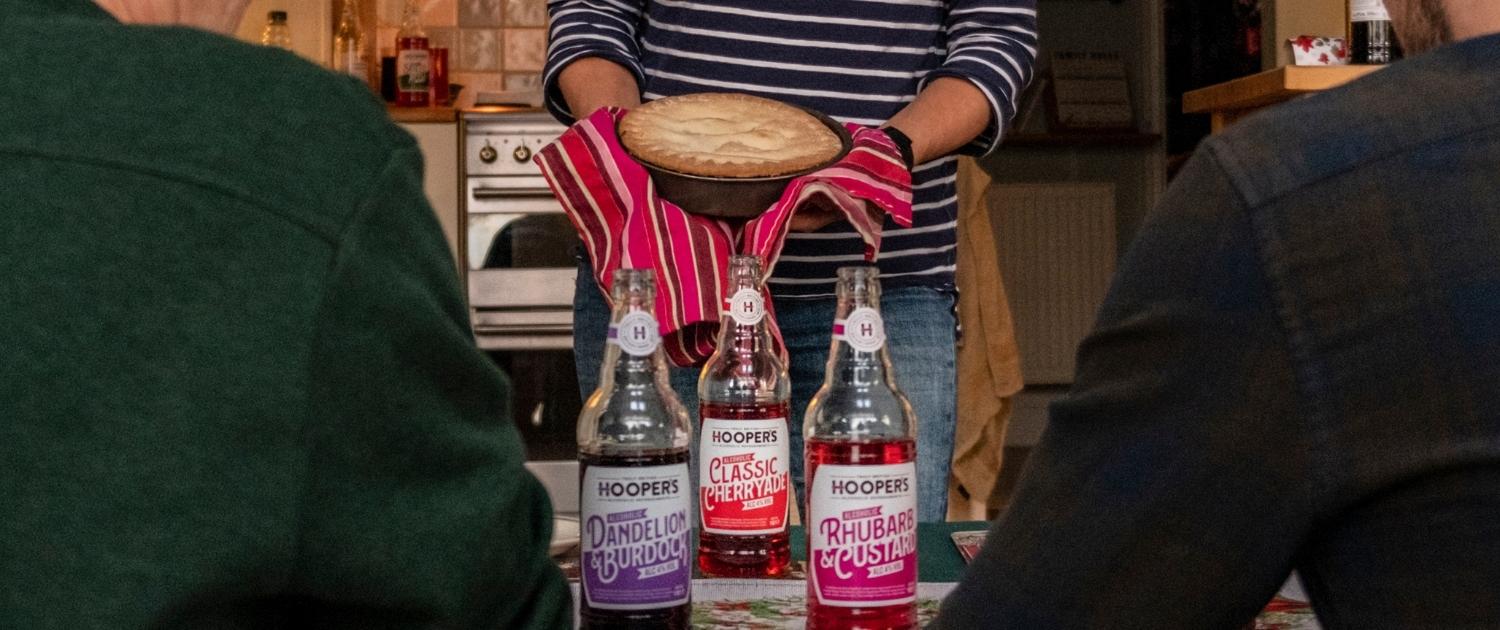 Good Time In | Hooper's Rhubarb and Custard Alcoholic Brew recipe of rhubarb pie
