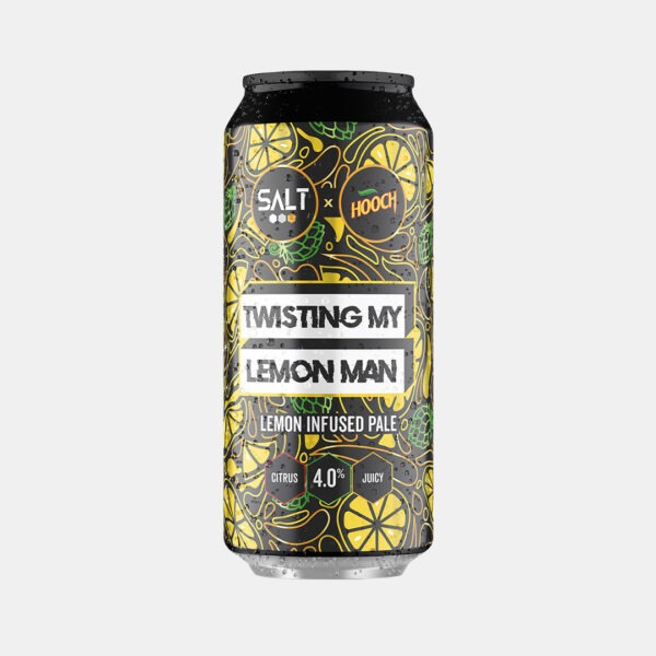 Twisting My Lemon Man - Salt Beer Hooch Collaboration Beer Can